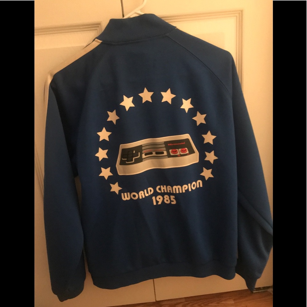 Nintendo 1985 Track Jacket Blue Size XS Unisex